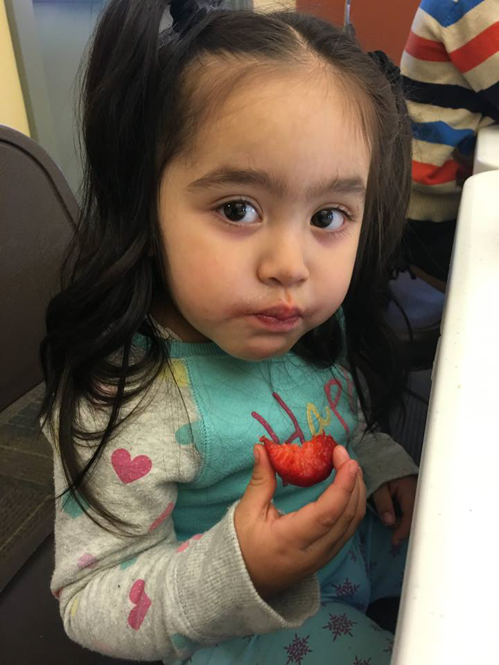 Girl with Strawberry
