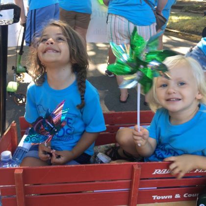 Girls in Wagon