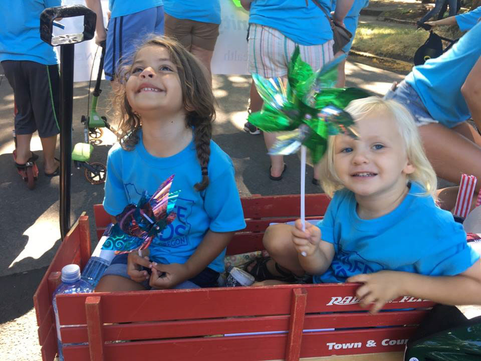 Girls in Wagon