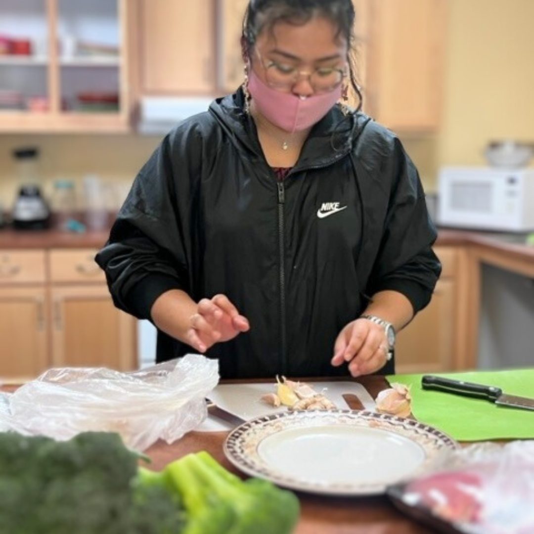 Resident services cooking class